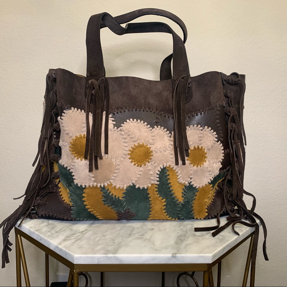 Valentino C-Rockee Fringe Tote